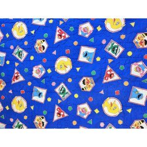 Handmade Sesame Street Blanket Embroidered Animals Baby Blanket